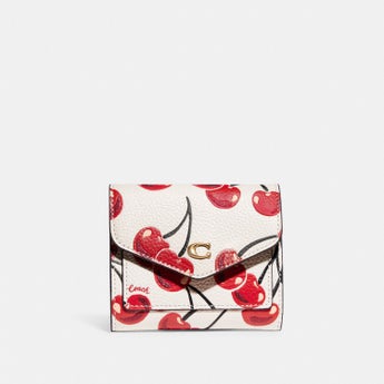 Wyn Small Wallet With Cherry Print